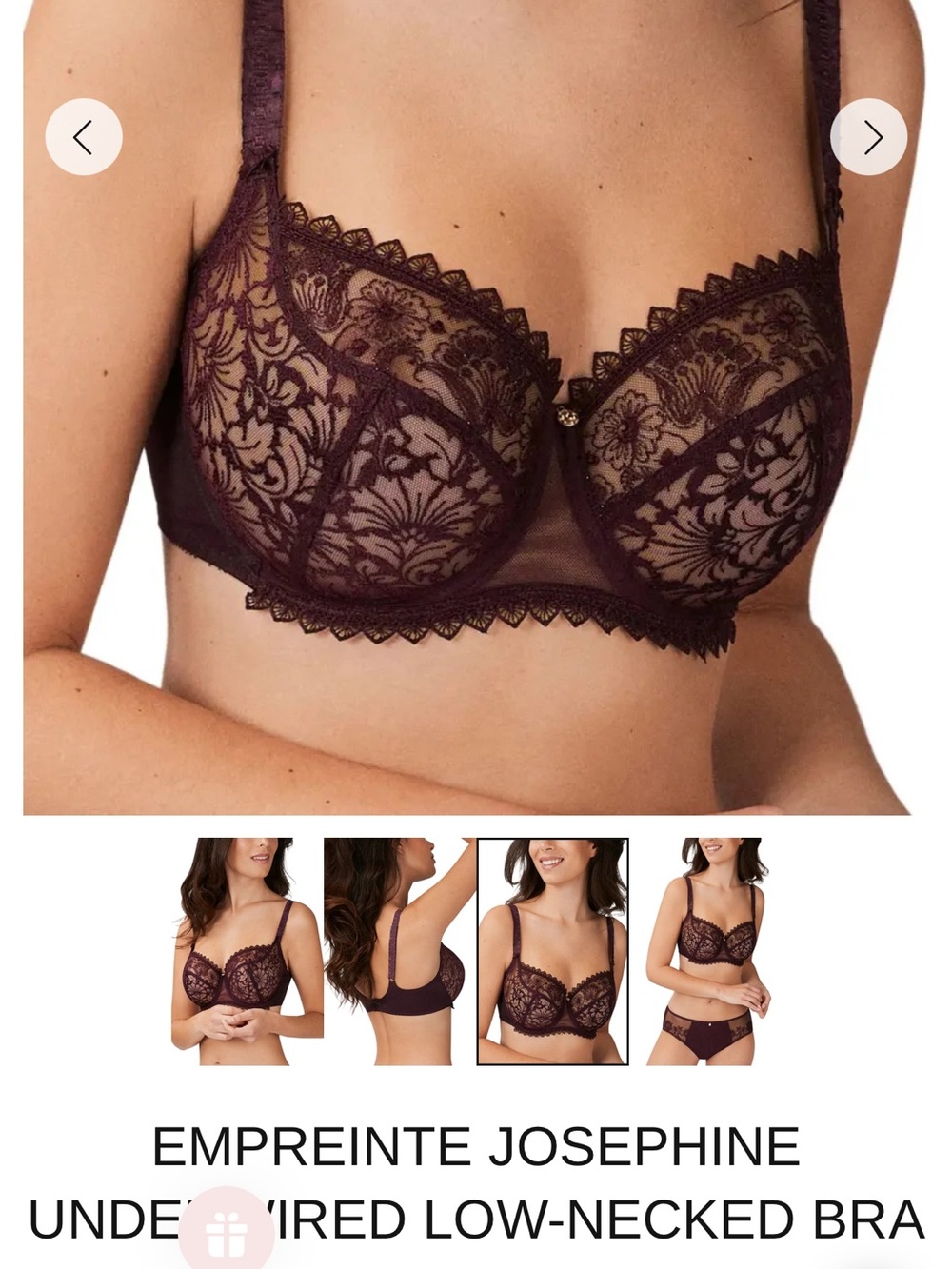 Empreinte Josephine Underwired Low-Necked Bra
